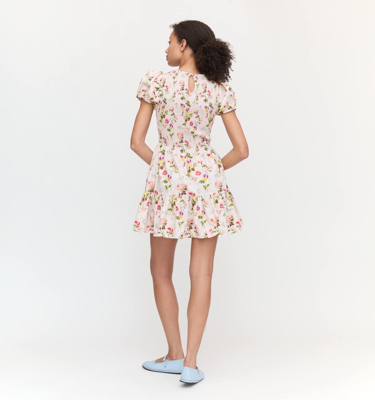 The Gia Mini Nap Dress in Pink Bluebonnet