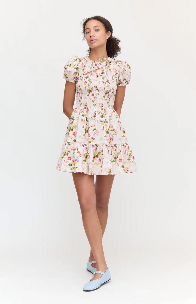 The Gia Mini Nap Dress in Pink Bluebonnet