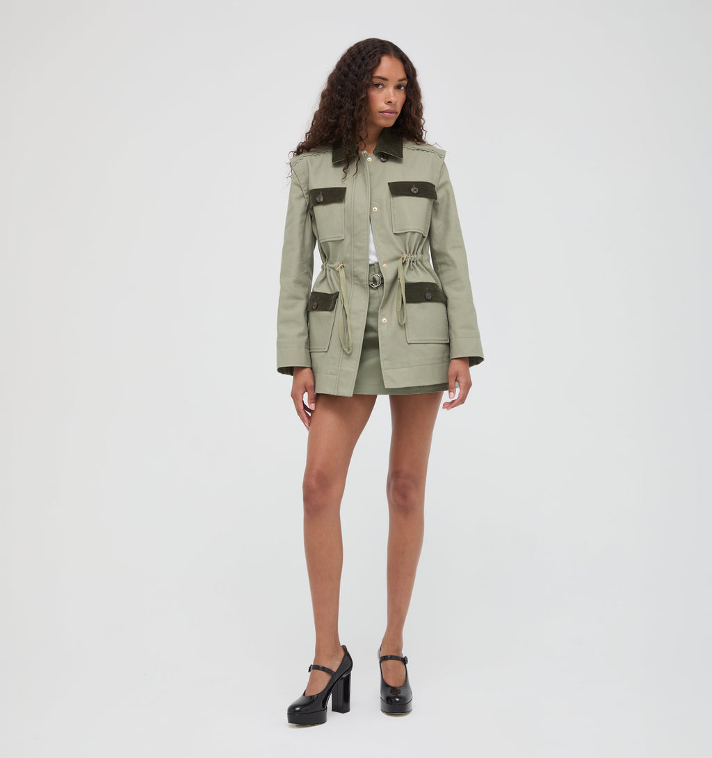 The Gillian Jacket in English Sage