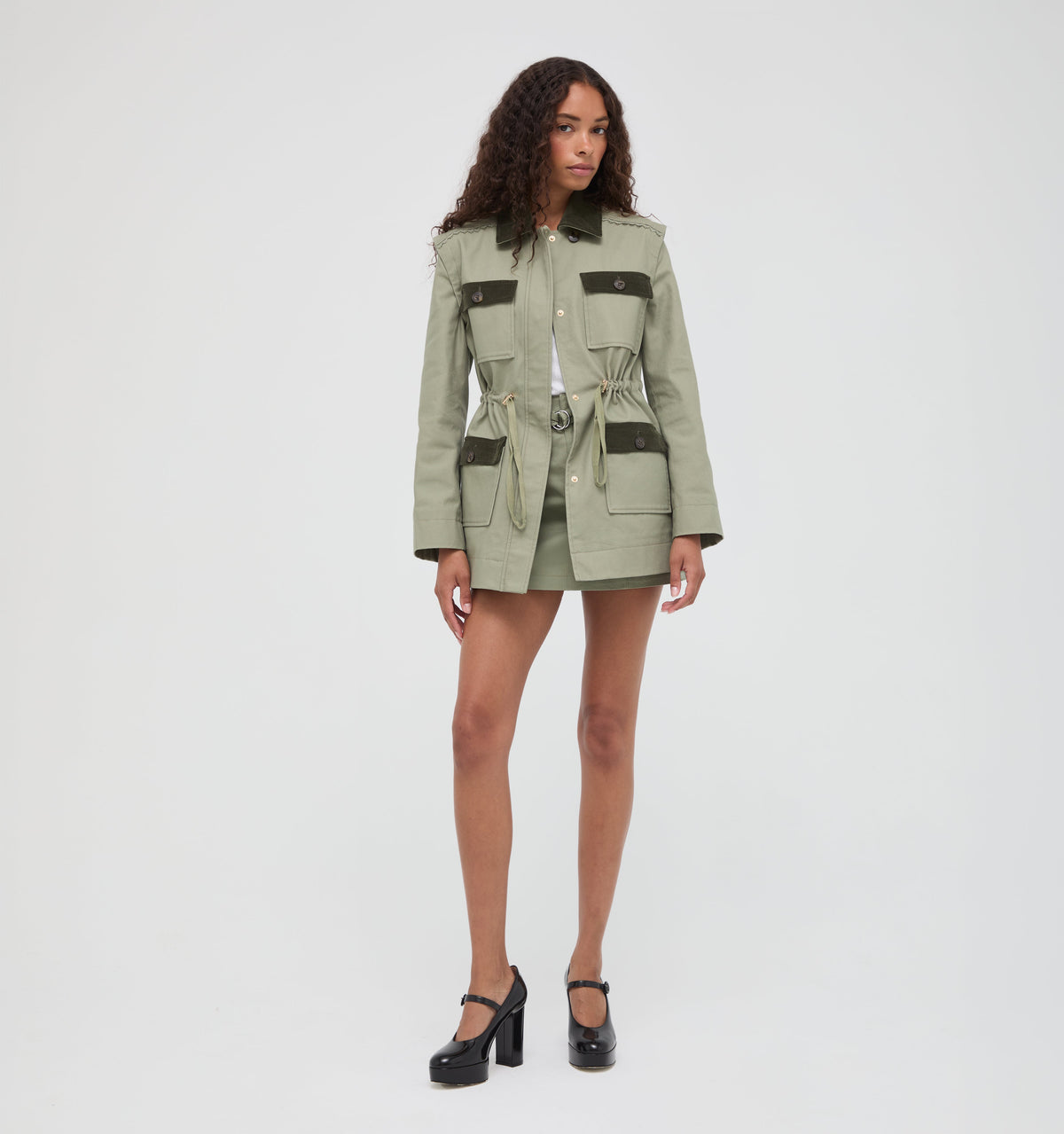 The Gillian Jacket in English Sage