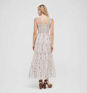 The Goldie Nap Dress in Kelmscott Ribbon Stripe