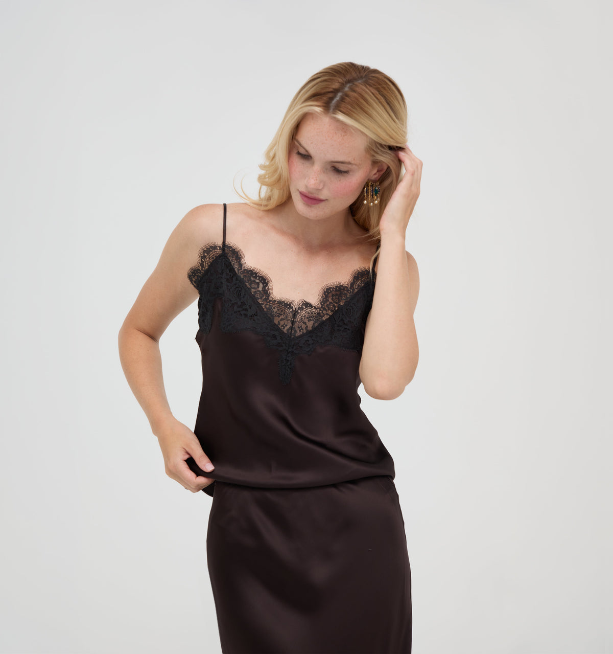 The Gracie Top in Chocolate