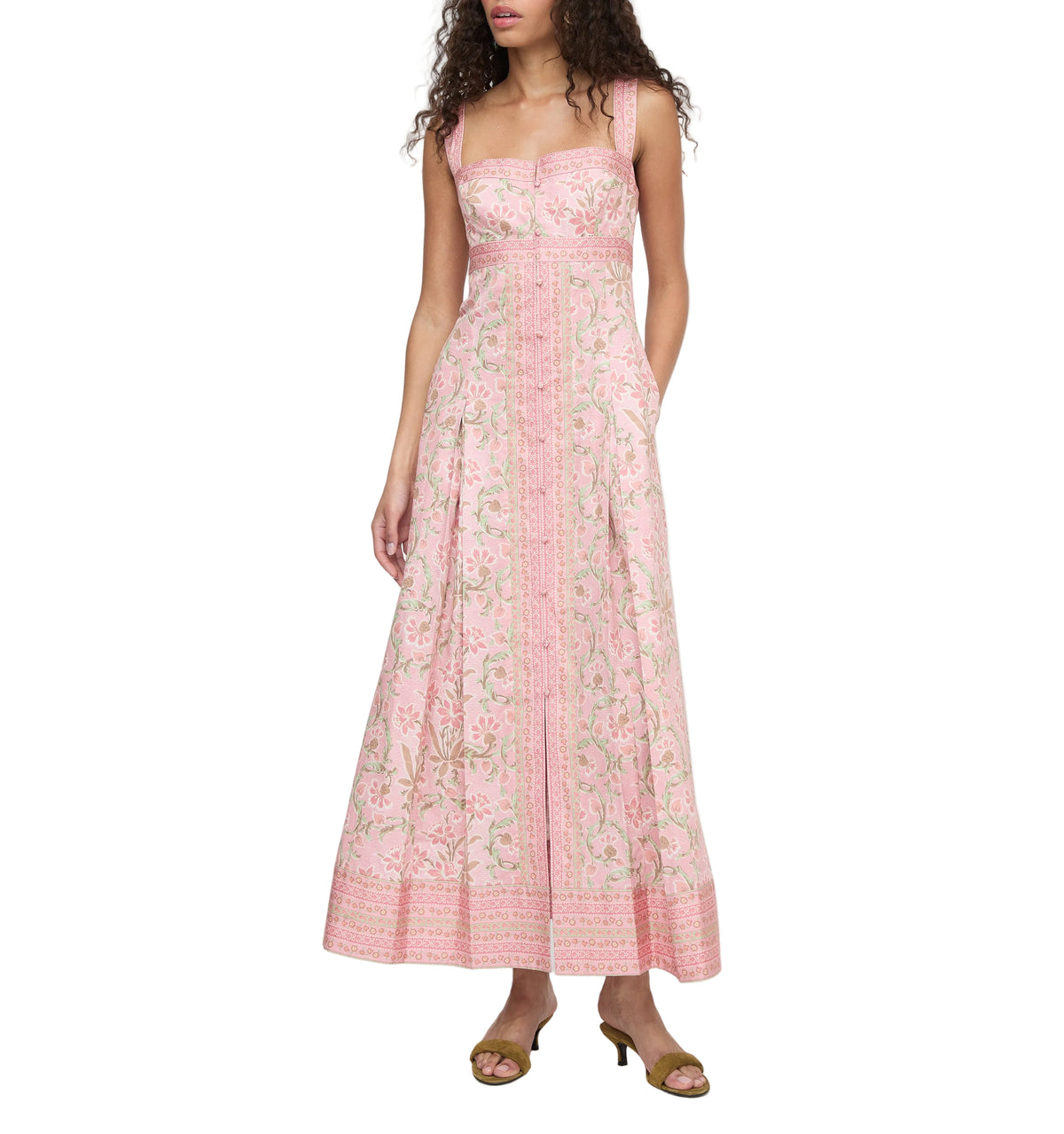 The Hope Dress in Daffodil Brocade