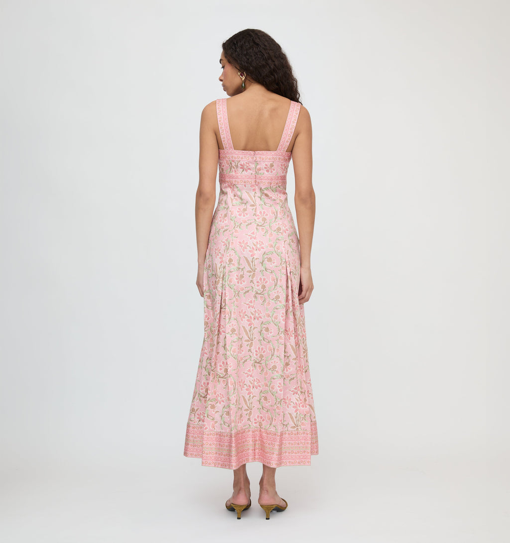 The Hope Dress in Daffodil Brocade