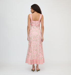 The Hope Dress in Daffodil Brocade