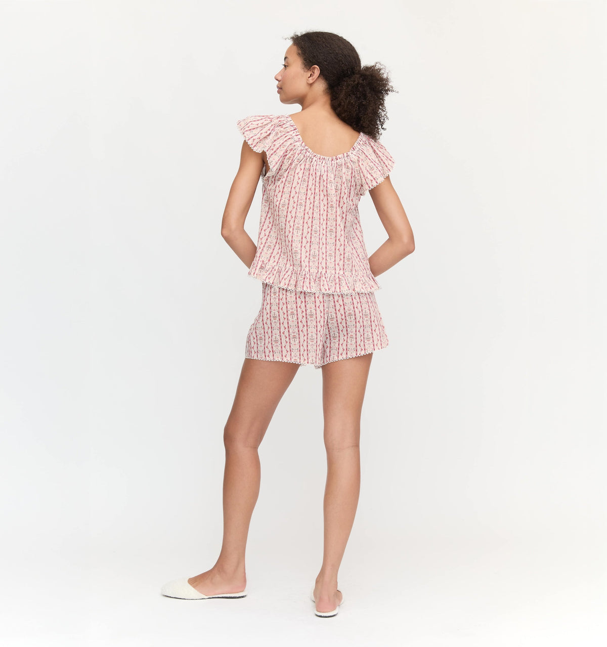 The Josie PJ Set in Pink Emma Stripe