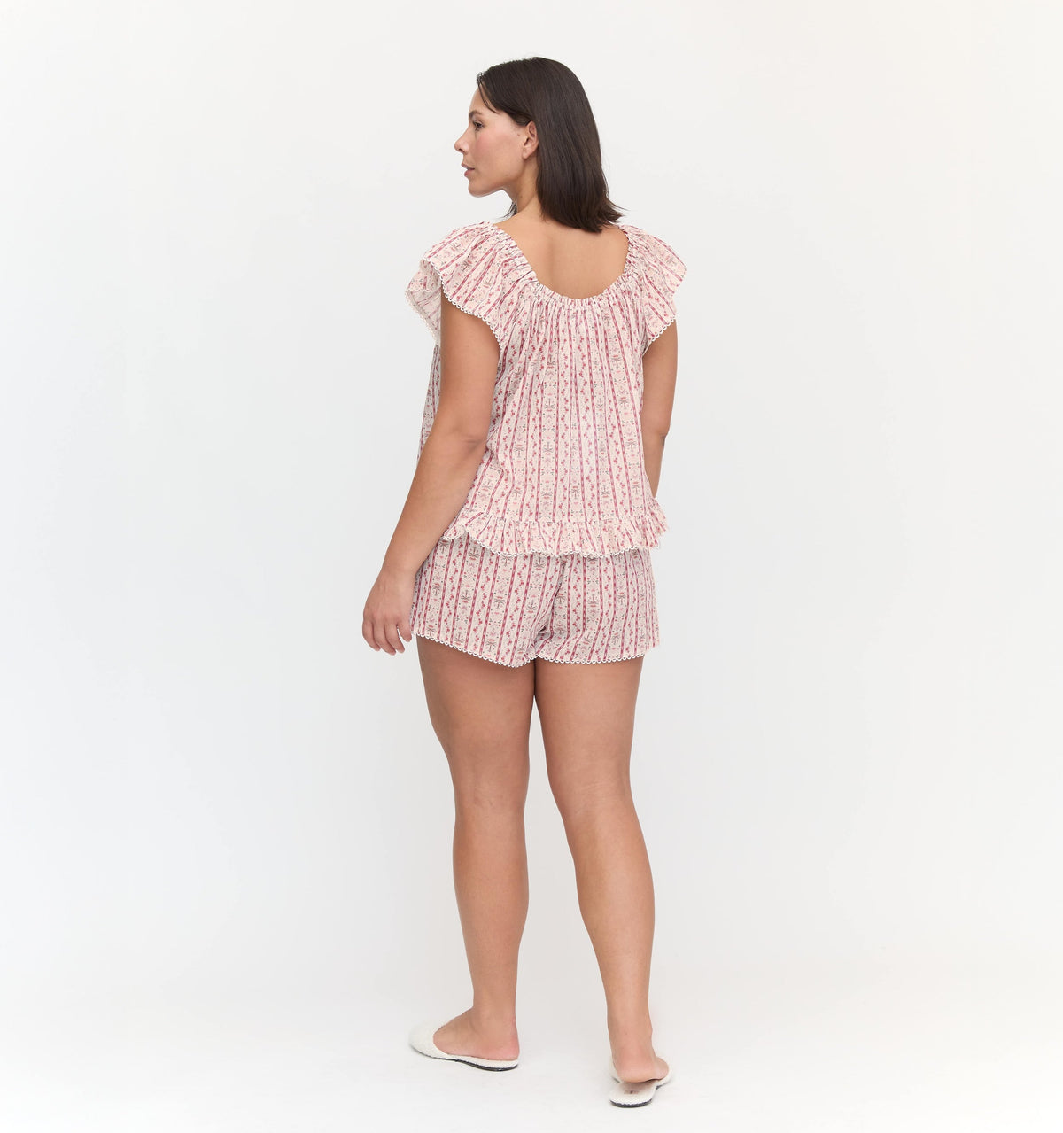 The Josie PJ Set in Pink Emma Stripe