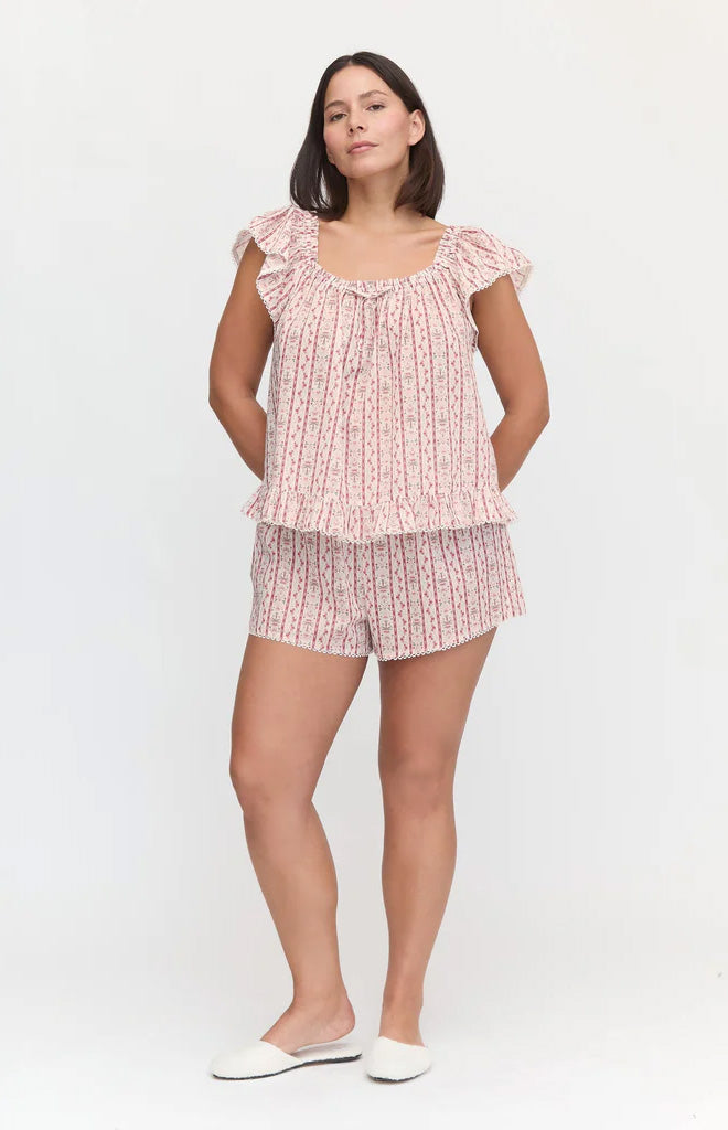 The Josie PJ Set in Pink Emma Stripe