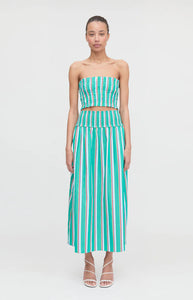 The June Nap Top in Sunset Stripe