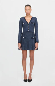 The Lana Dress in Navy Sequin