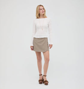 The Lexi Nap Top in Antique White