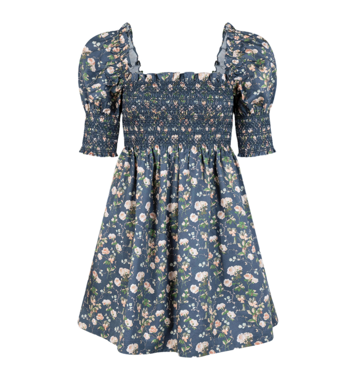 The Lila Nap Dress in Navy Bluebonnet