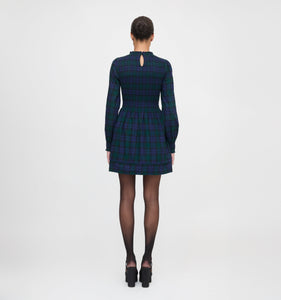 The Lilia Mini Nap Dress in Blackwatch Tartan