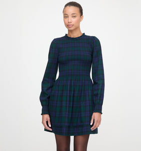 The Lilia Mini Nap Dress in Blackwatch Tartan