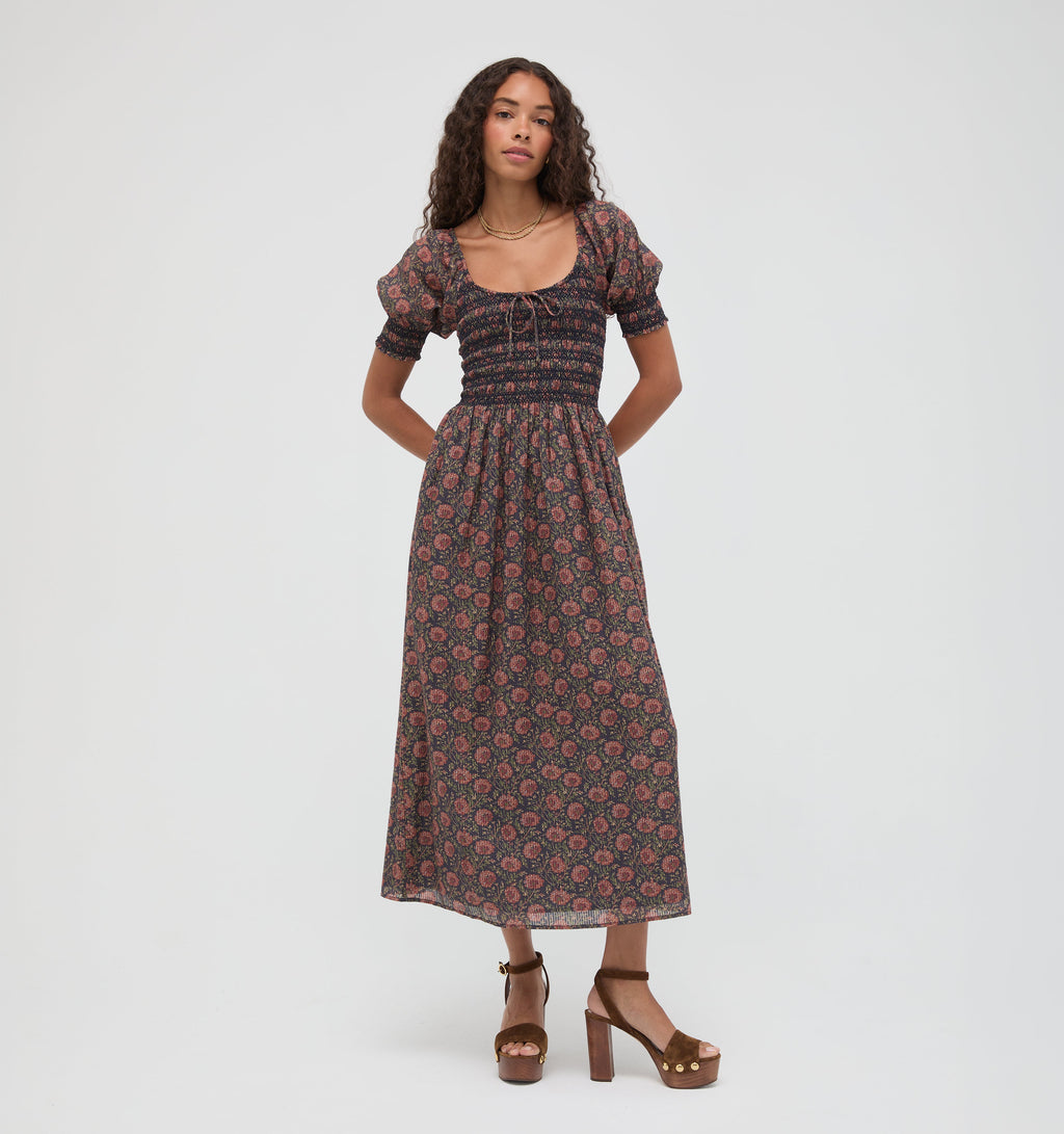 The Madeline Nap Dress in Thornfield Tapestry
