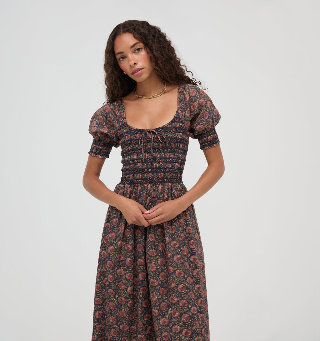 The Madeline Nap Dress in Thornfield Tapestry