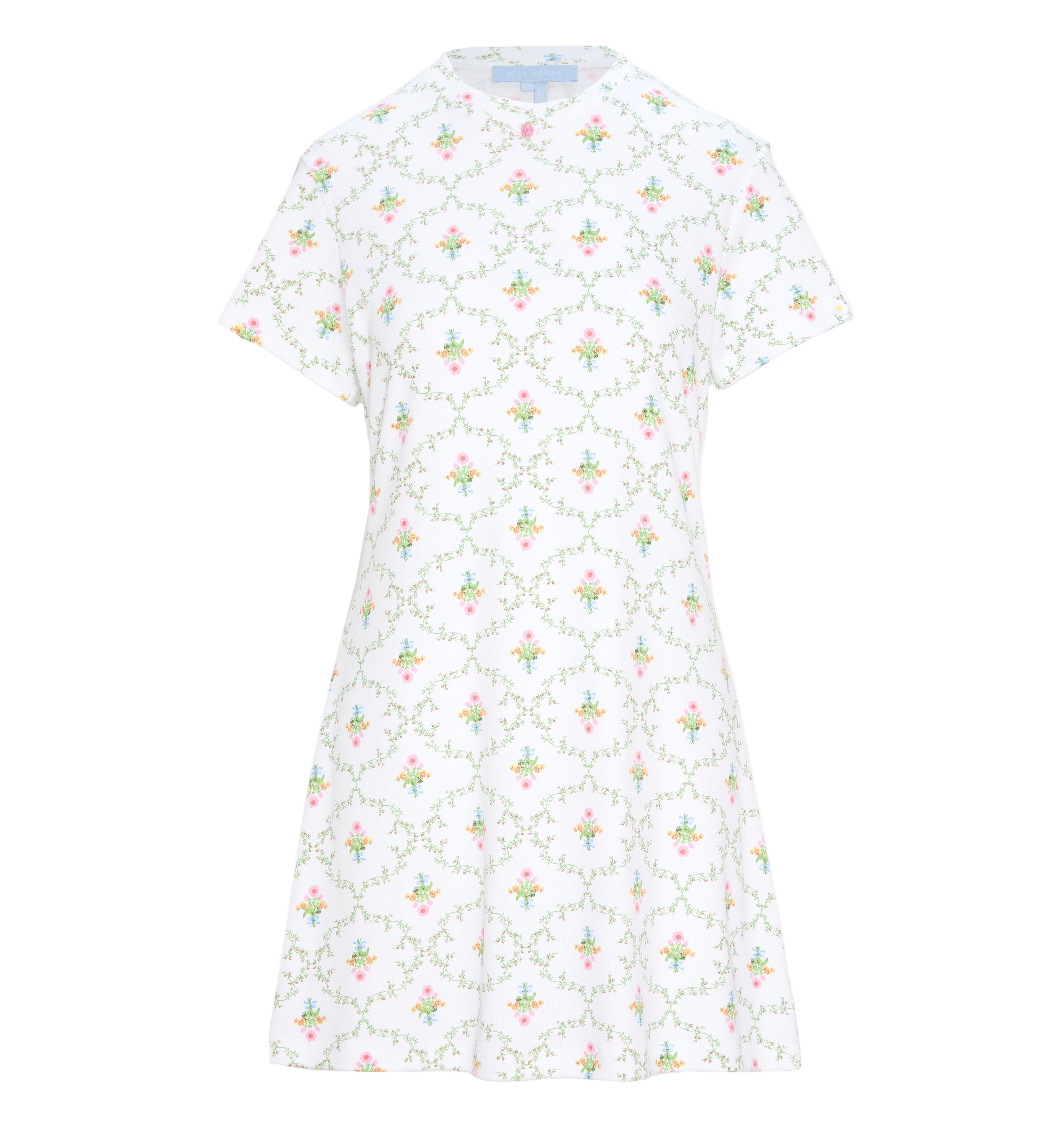 The Maggie Nightgown in Pastel Trellis