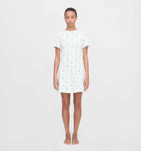 The Maggie Nightgown in Pastel Trellis