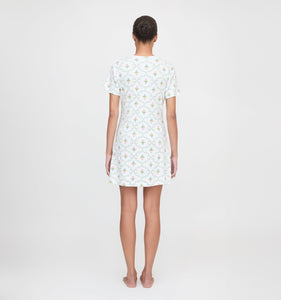 The Maggie Nightgown in Pastel Trellis