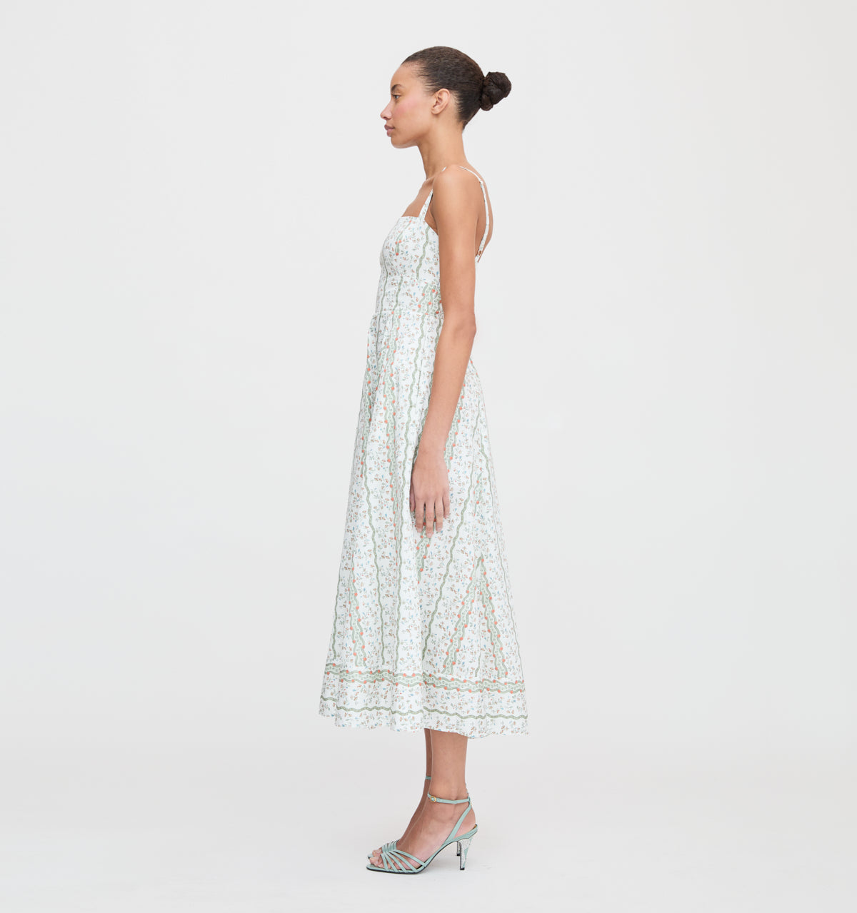 The Margot Dress in Green Provence Floral