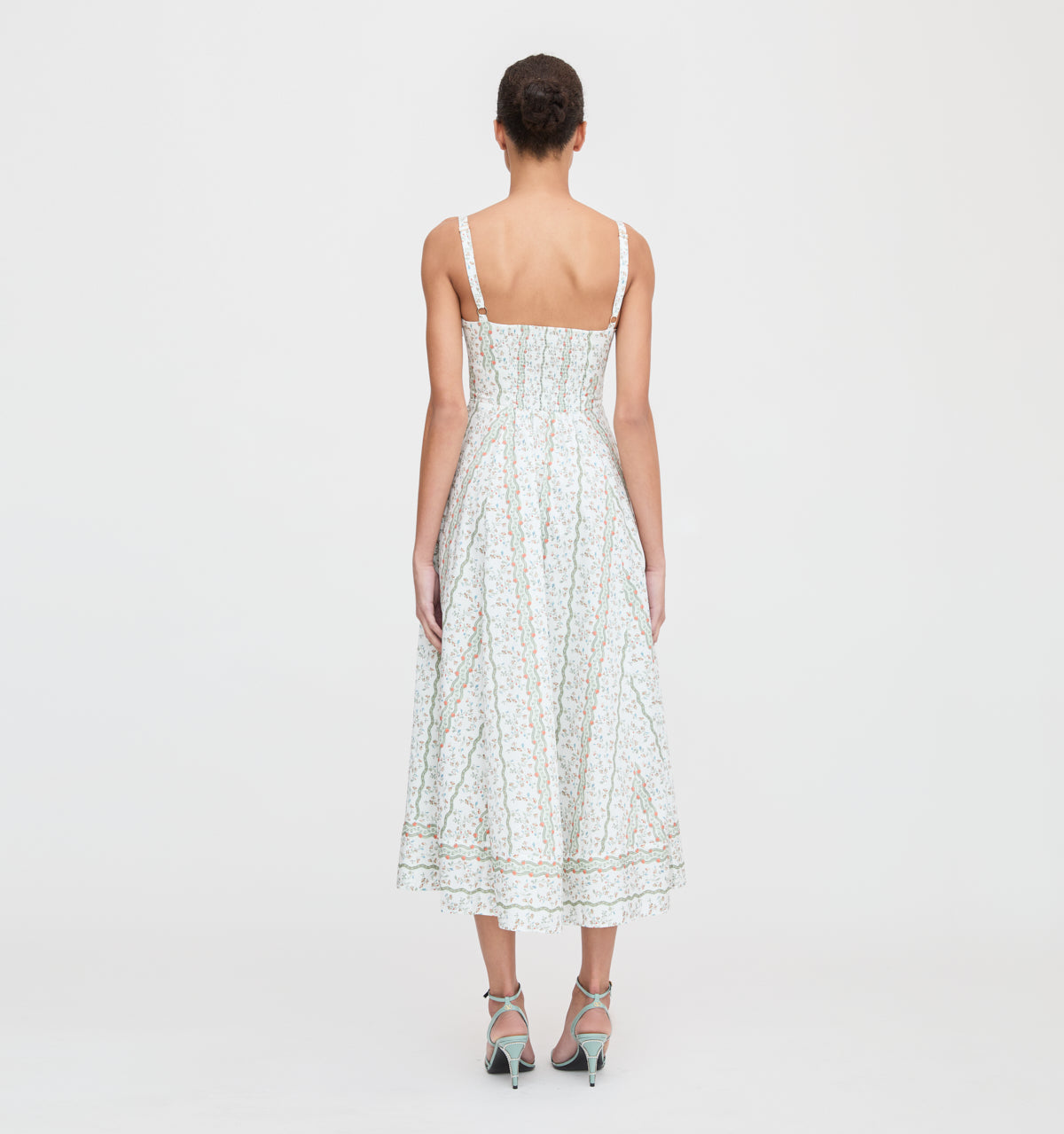 The Margot Dress in Green Provence Floral