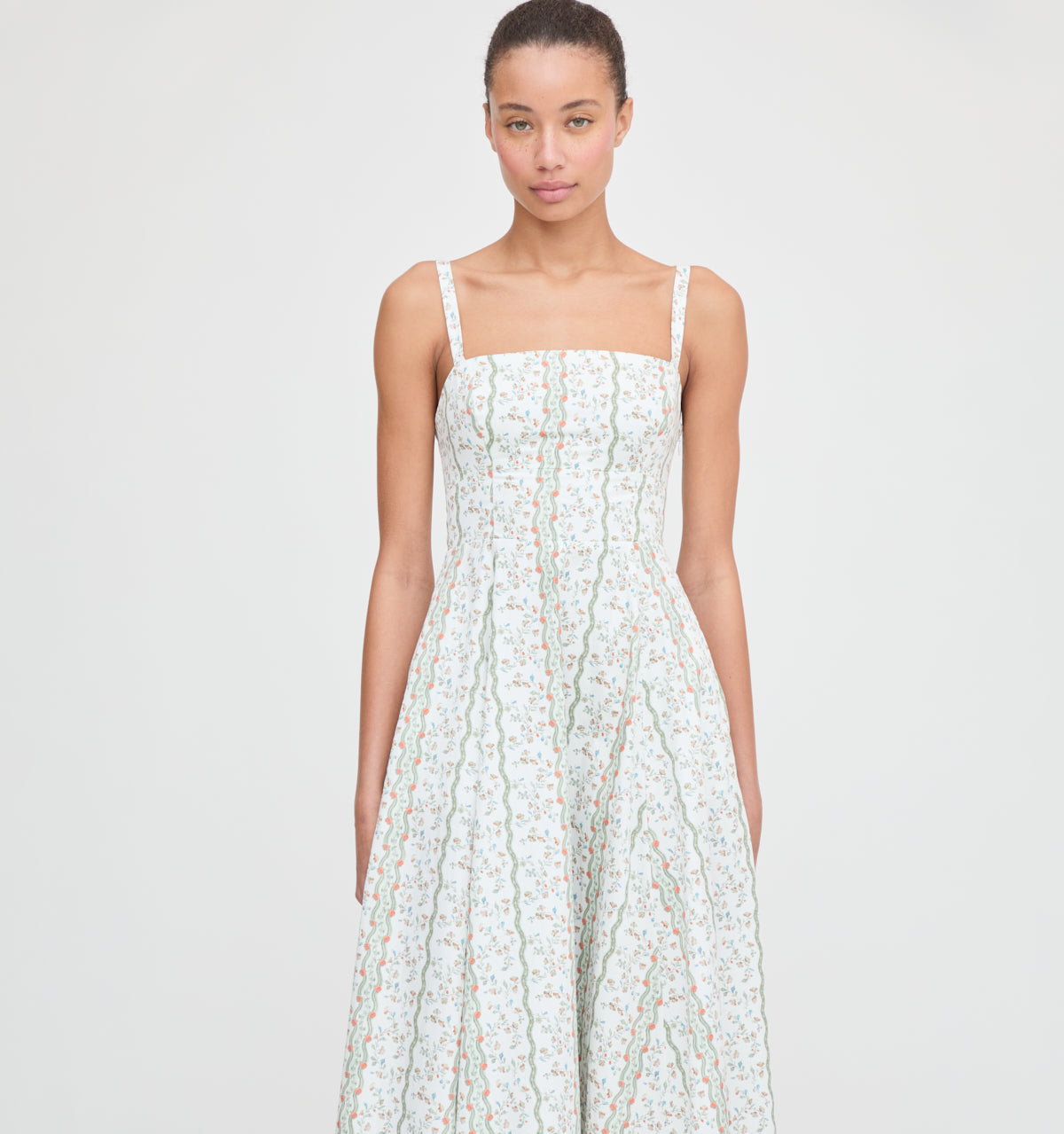 The Margot Dress in Green Provence Floral