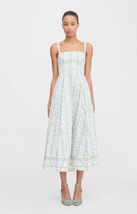 The Margot Dress in Green Provence Floral
