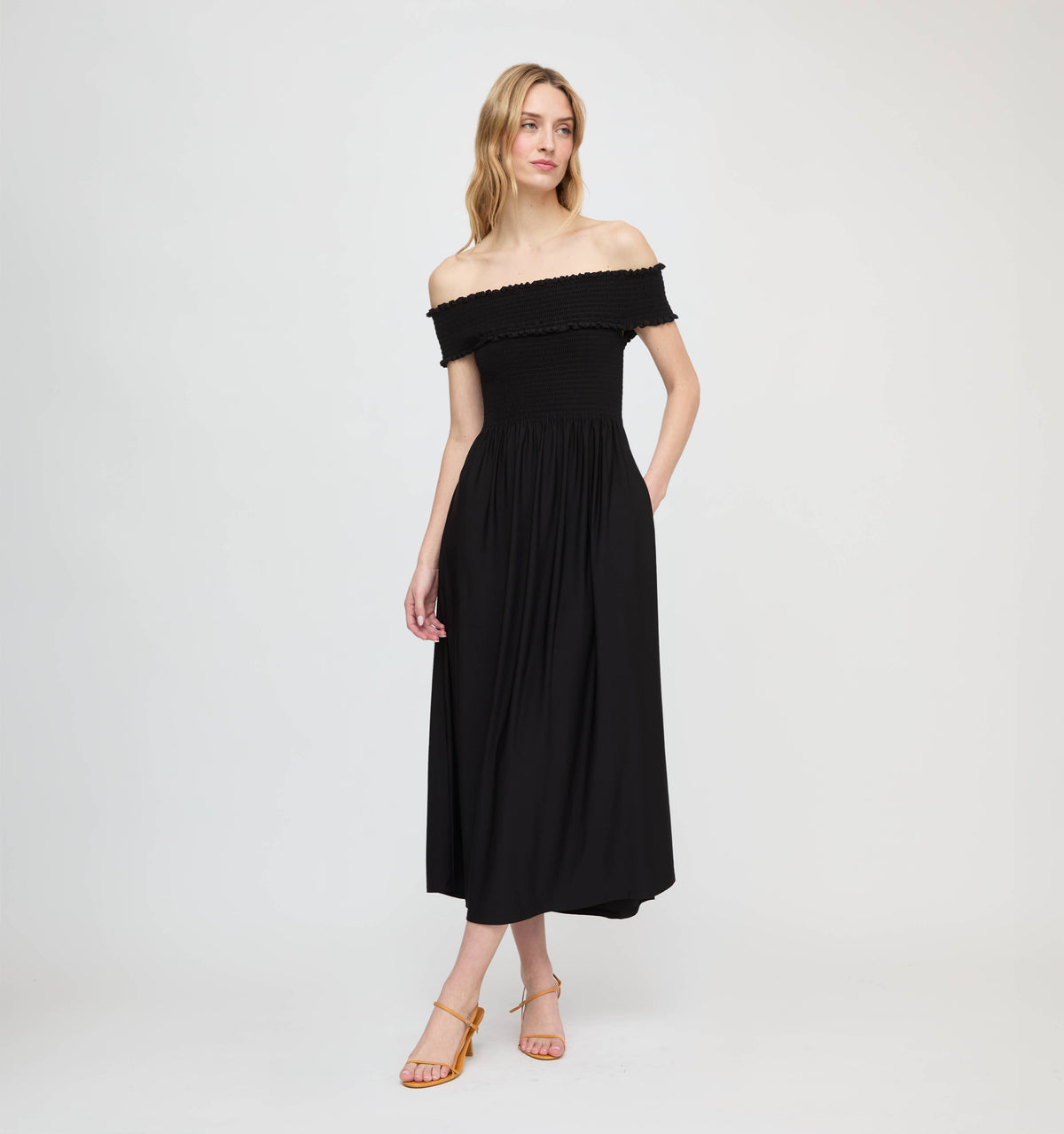 The Marguerite Nap Dress in Black