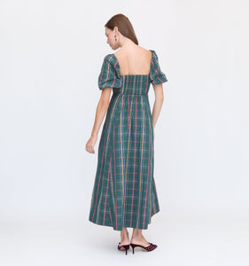 The Matilda Dress in Juniper Tartan