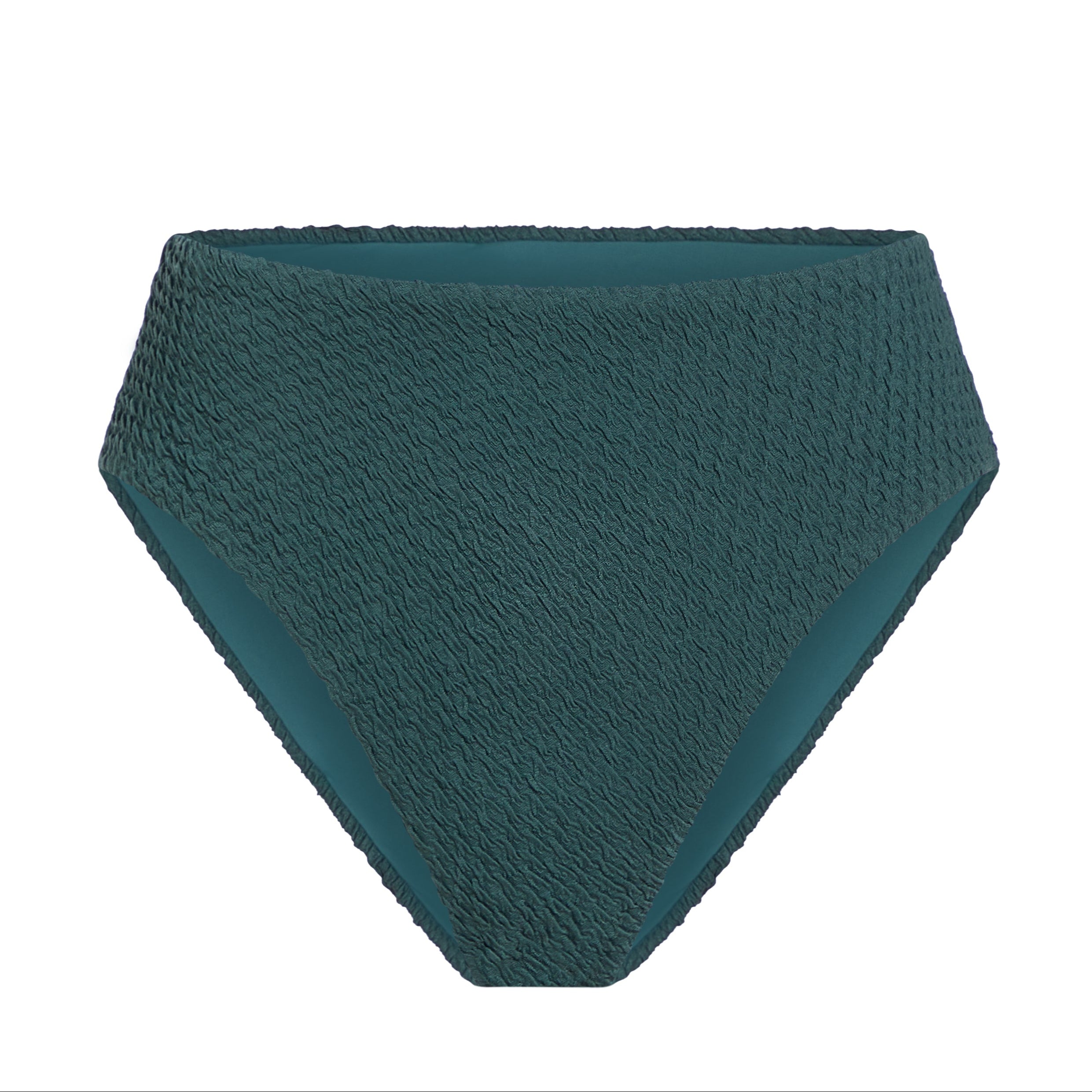 The 90s High Waist Bikini Bottom in Seaweed