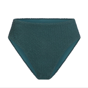 The 90s High Waist Bikini Bottom in Seaweed