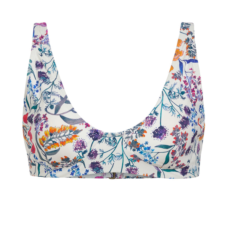 The Mila Bikini Top in Botanical Floral