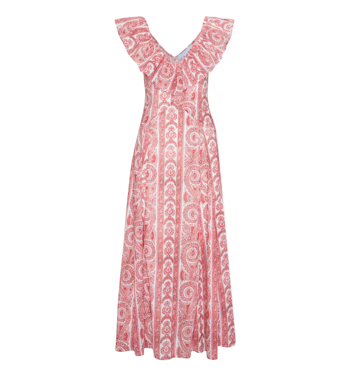 The Milani Dress in Coral Corsica Paisley