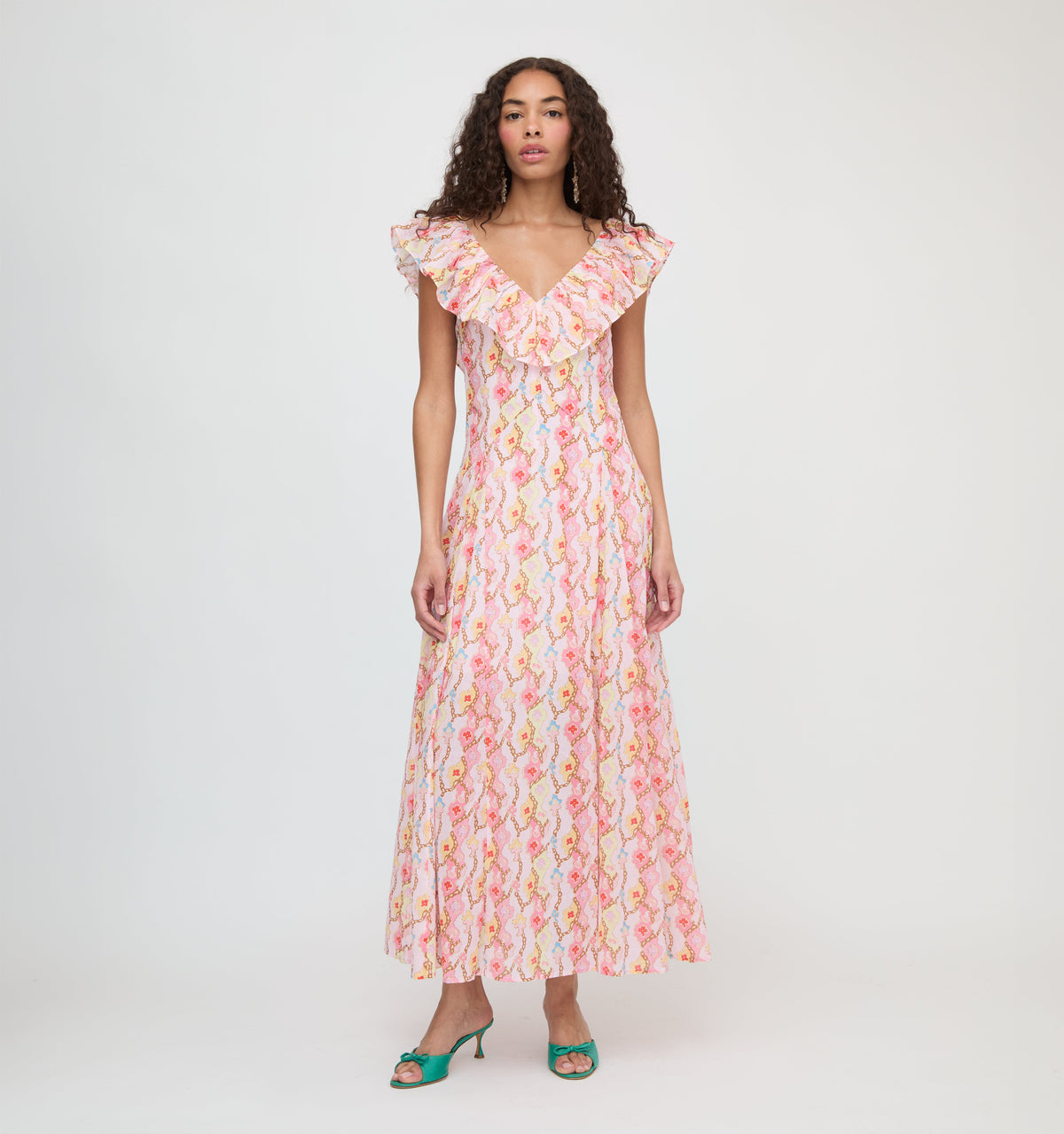 The Milani Dress in Clover Chain