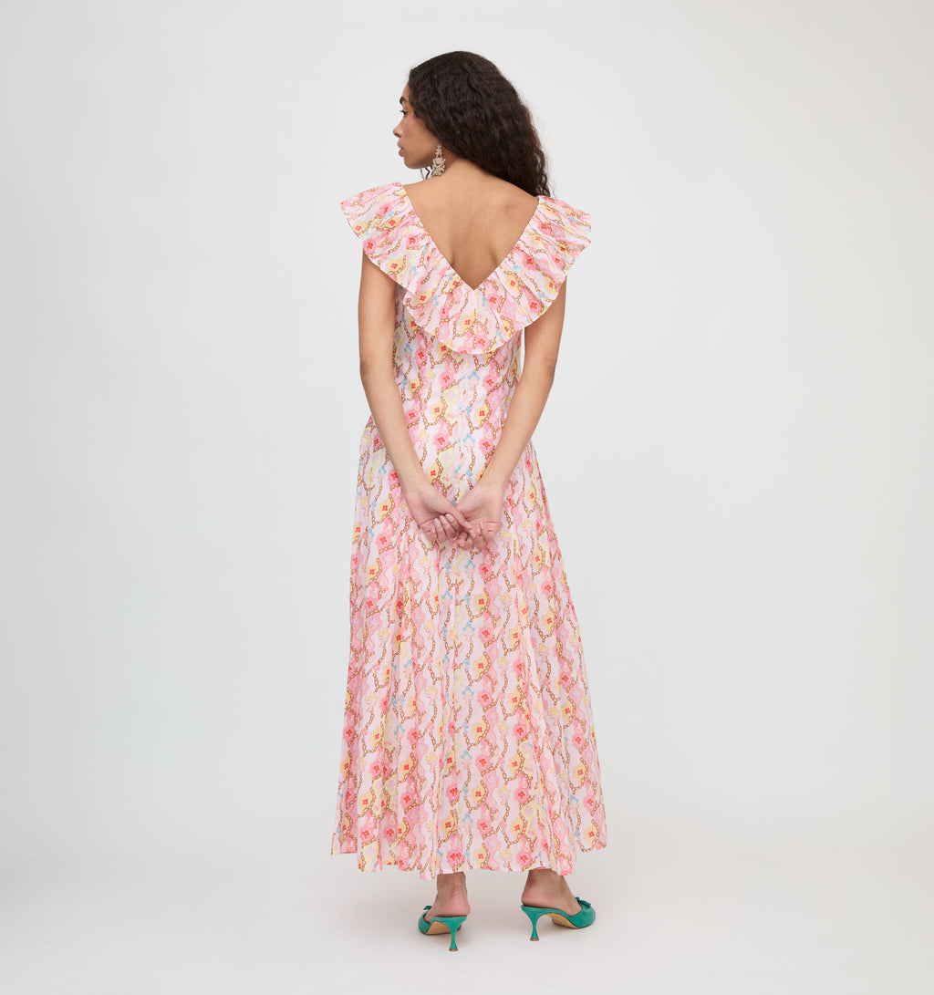 The Milani Dress in Clover Chain