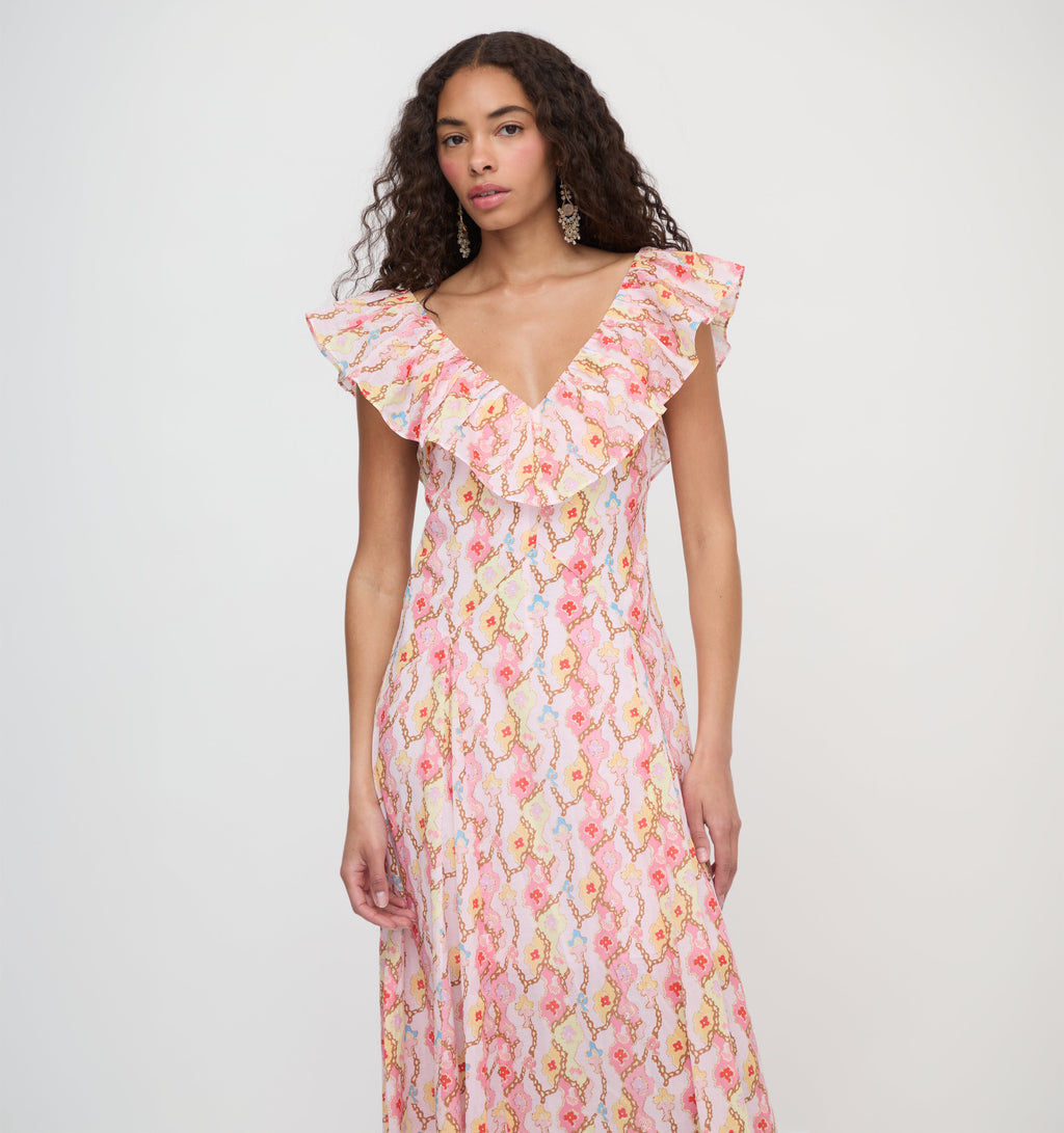 The Milani Dress in Clover Chain