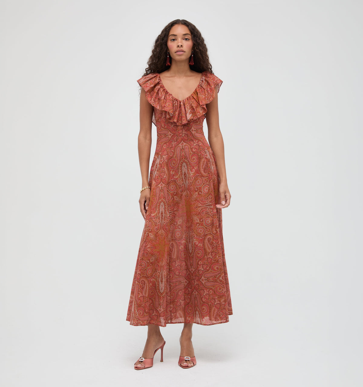 The Milani Dress in Cypress Paisley