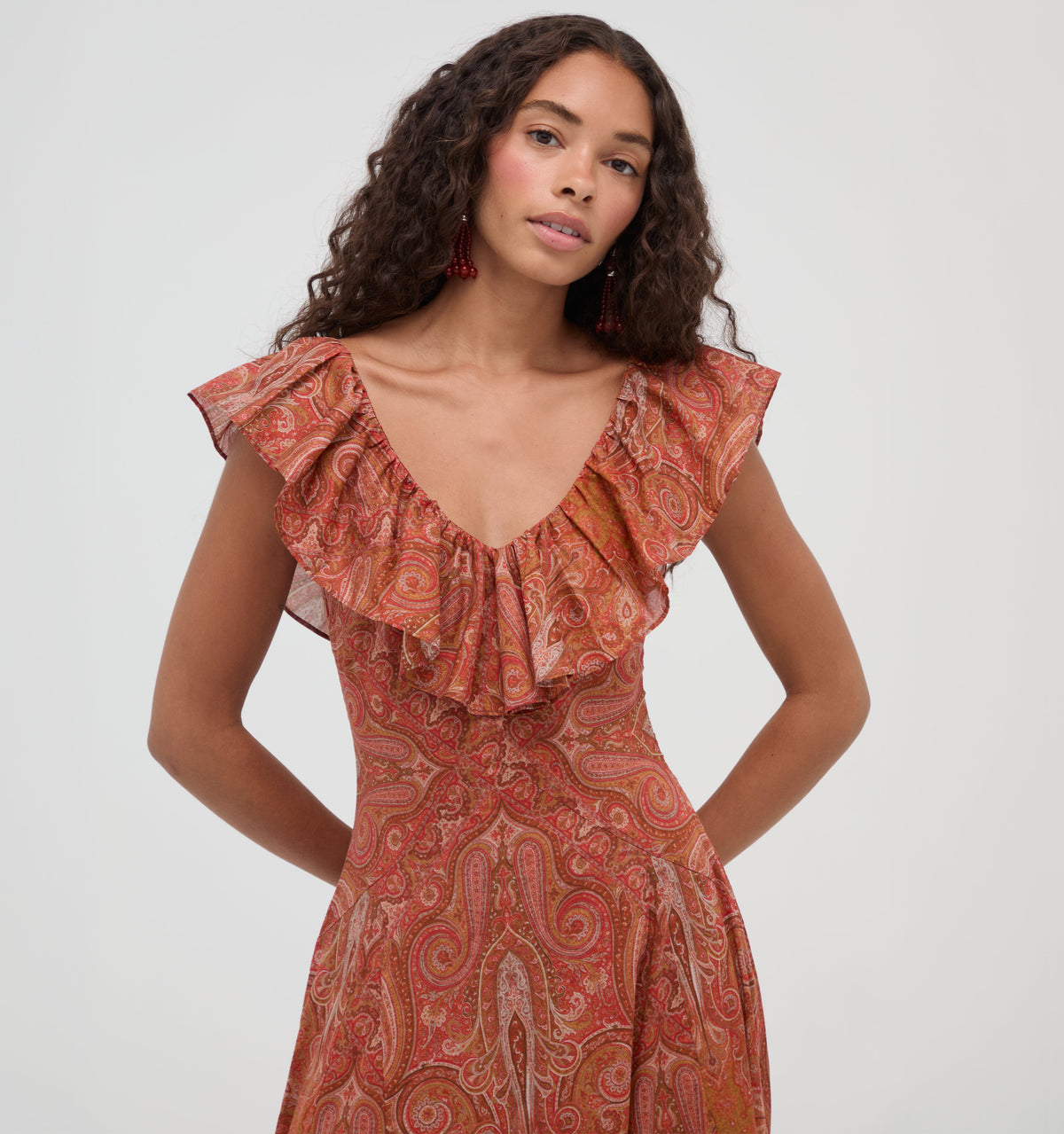 The Milani Dress in Cypress Paisley