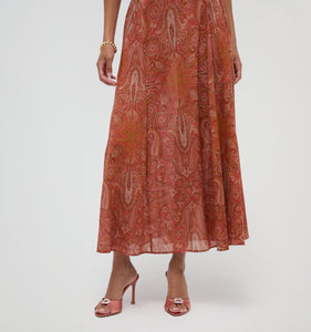 The Milani Dress in Cypress Paisley