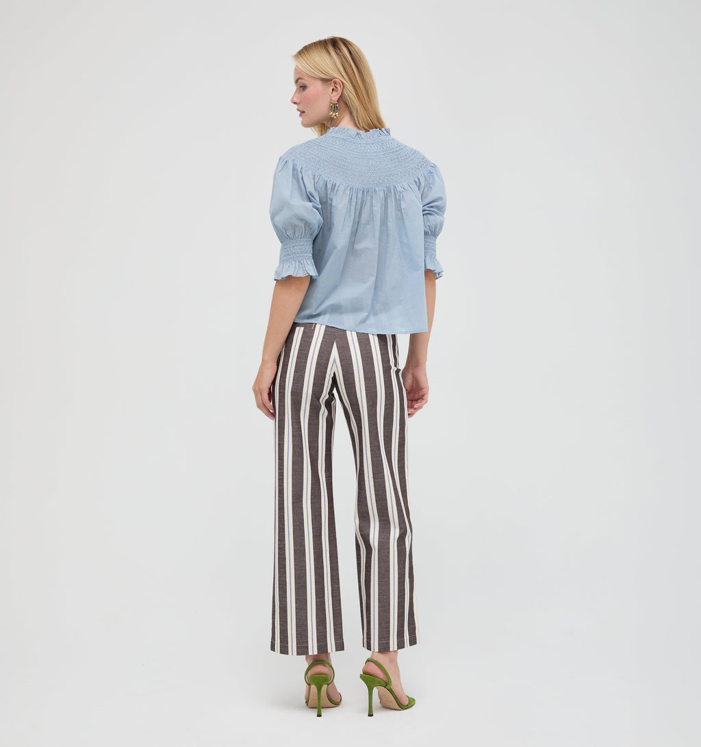 The Zinnia Top in Dusty Blue
