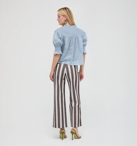 The Zinnia Top in Dusty Blue