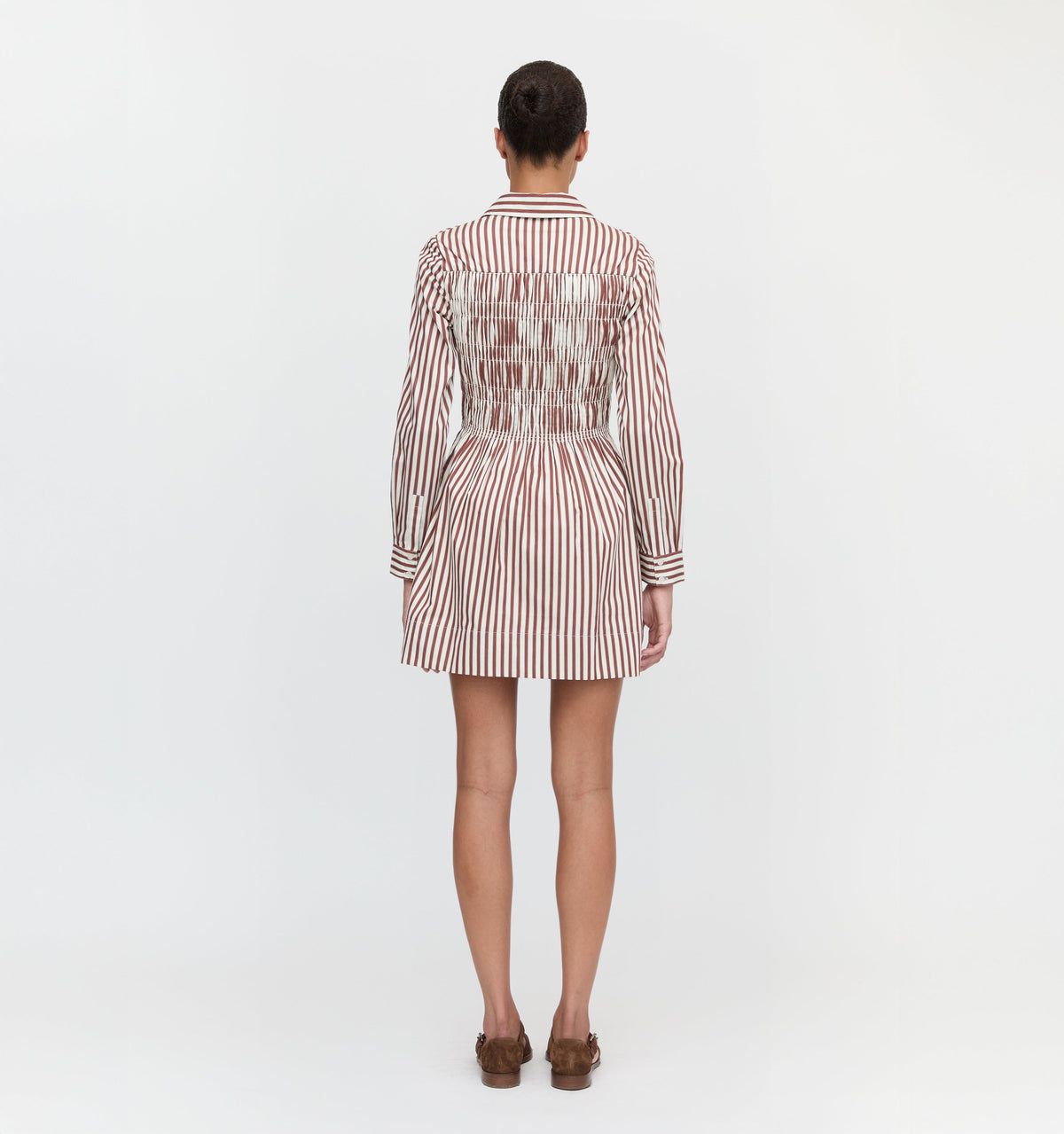 The Mira Nap Dress in Rust Stripe