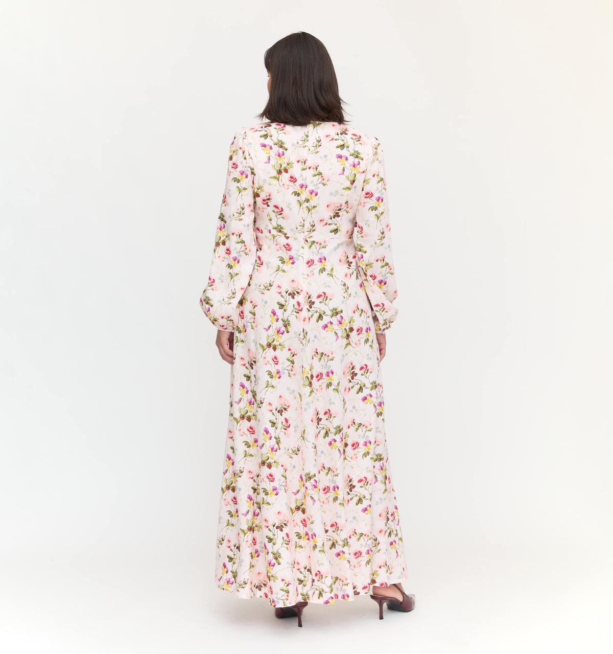 The Nadia Dress in Pink Bluebonnet