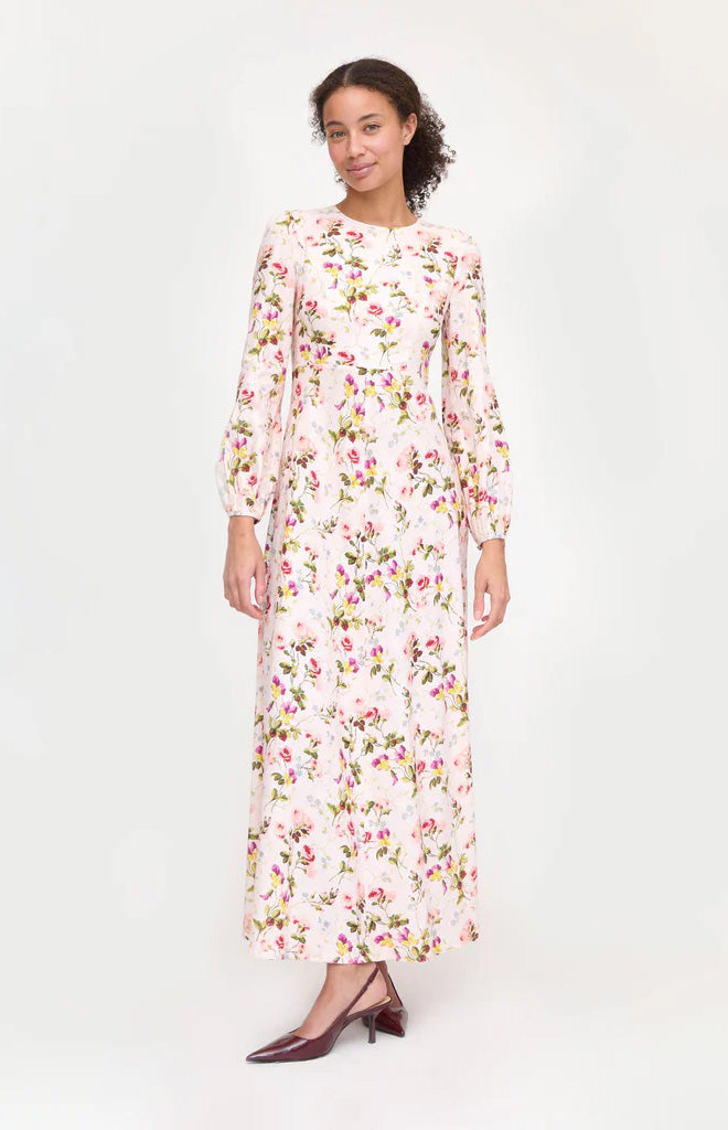 The Nadia Dress in Pink Bluebonnet