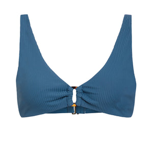 The Nora Bikini Top in Slate