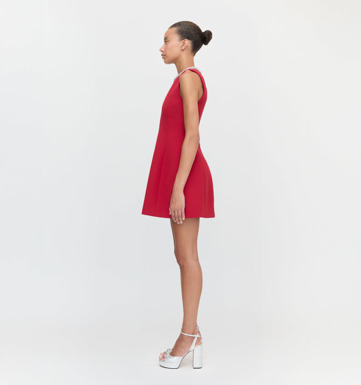 The Parker Dress in Cherry