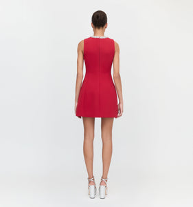 The Parker Dress in Cherry