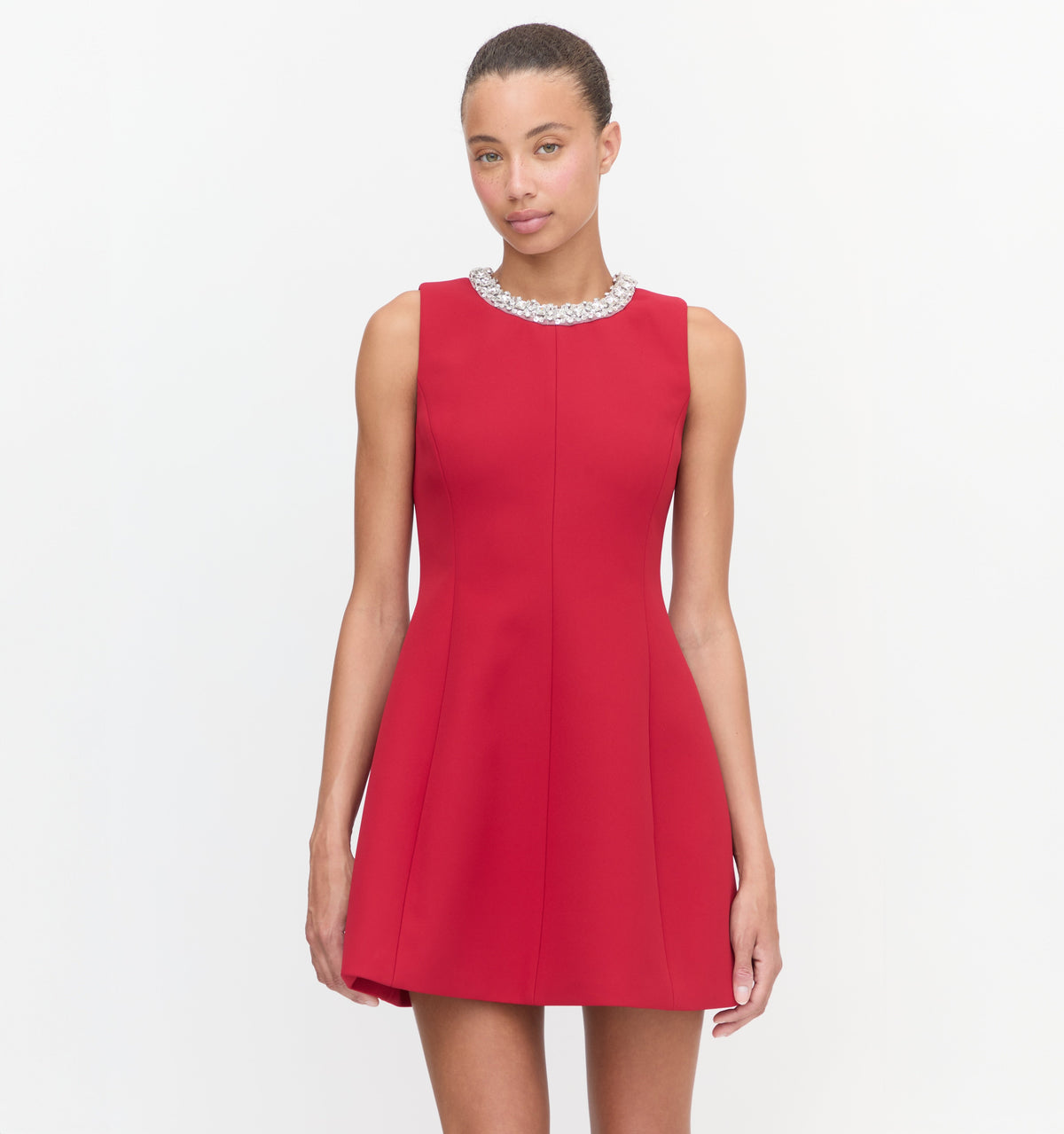 The Parker Dress in Cherry