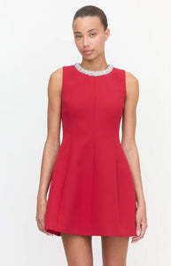 The Parker Dress in Cherry