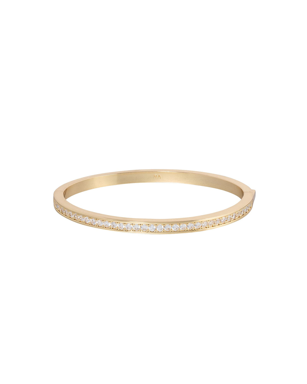 The Pavé Stone Hinged Bracelets